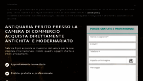 What Acquisto-antichita.it website looked like in 2018 (5 years ago)