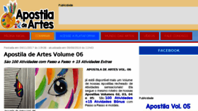 What Apostiladeartes.com.br website looked like in 2018 (5 years ago)