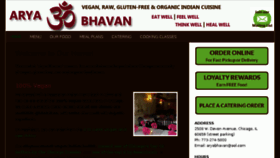 What Aryabhavan.com website looked like in 2018 (5 years ago)