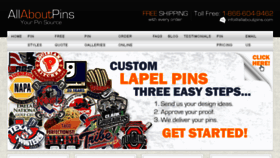 What Allaboutpins.com website looked like in 2018 (7 years ago)