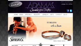 What Adamas.com website looked like in 2018 (5 years ago)