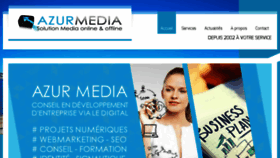 What Azurmedia.fr website looked like in 2018 (5 years ago)