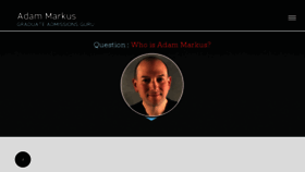 What Adammarkus.com website looked like in 2018 (5 years ago)