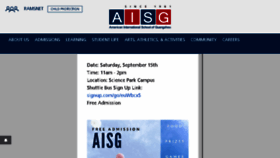 What Aisgz.org website looked like in 2018 (8 years ago)