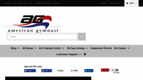 What American-gymnast.com website looked like in 2018 (5 years ago)