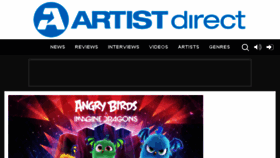 What Artistdirect.com website looked like in 2018 (5 years ago)