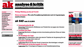 What Akweb.de website looked like in 2018 (7 years ago)