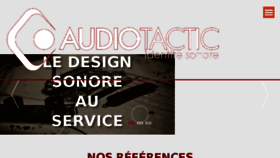 What Audiotactic.fr website looked like in 2018 (5 years ago)