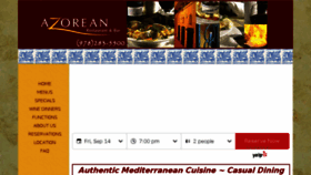 What Azoreanrestaurant.com website looked like in 2018 (5 years ago)