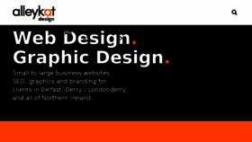 What Alleykatdesign.com website looked like in 2018 (5 years ago)