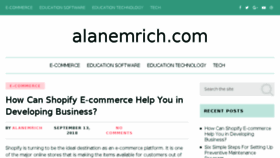 What Alanemrich.com website looked like in 2018 (5 years ago)
