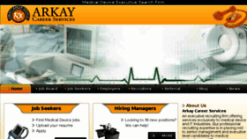 What Arkaycareers.com website looked like in 2018 (5 years ago)