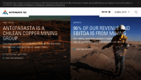 What Antofagasta.co.uk website looked like in 2018 (6 years ago)