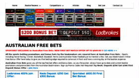 What Australianfreebets.com.au website looked like in 2018 (5 years ago)