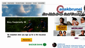 What Anakbrunei.org website looked like in 2018 (5 years ago)