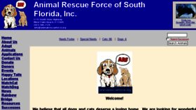 What Animalrescueforce.org website looked like in 2018 (5 years ago)
