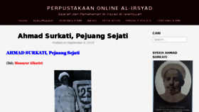What Al-irsyad.com website looked like in 2018 (5 years ago)