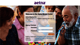 What Aetnabrandcenter.com website looked like in 2018 (5 years ago)