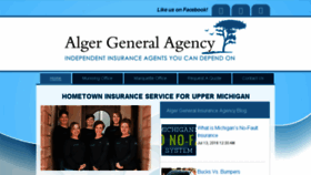 What Algergeneralinsuranceagency.com website looked like in 2018 (5 years ago)