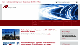 What Aif-projekt-gmbh.de website looked like in 2018 (7 years ago)