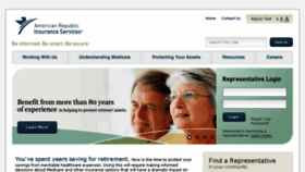 What Americanrepublicinsuranceservices.com website looked like in 2018 (5 years ago)