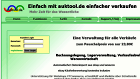 What Auktool.de website looked like in 2018 (5 years ago)