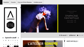 What Auditorium-lyon.com website looked like in 2018 (5 years ago)