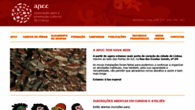 What Apcc.org.pt website looked like in 2018 (5 years ago)