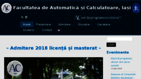 What Ac.tuiasi.ro website looked like in 2018 (5 years ago)