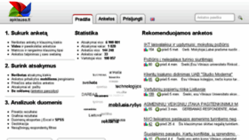 What Apklausa.lt website looked like in 2018 (6 years ago)