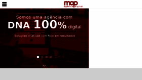 What Agenciamop.com.br website looked like in 2018 (5 years ago)
