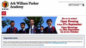 What Arkwilliamparker.org website looked like in 2018 (5 years ago)