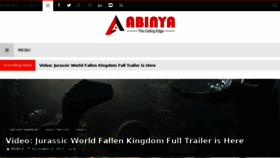 What Abinya.com website looked like in 2018 (5 years ago)