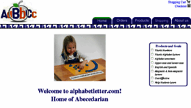 What Alphabetletter.com website looked like in 2018 (5 years ago)