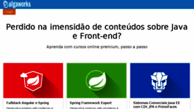 What Algaworks.com website looked like in 2018 (6 years ago)