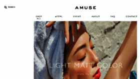 What Amusemakeup.com website looked like in 2018 (5 years ago)