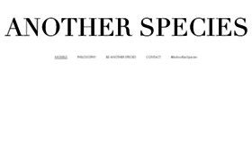 What Anotherspecies.ca website looked like in 2018 (5 years ago)