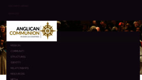 What Anglicancommunion.org website looked like in 2018 (5 years ago)