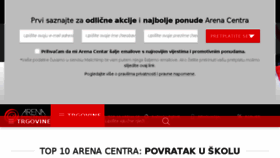 What Arenacentar.hr website looked like in 2018 (5 years ago)