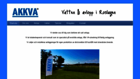 What Akkva.se website looked like in 2018 (5 years ago)