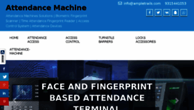 What Attendancemachine.in website looked like in 2018 (5 years ago)
