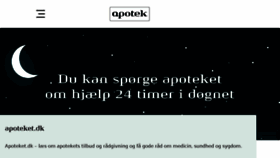What Apoteket.dk website looked like in 2018 (5 years ago)