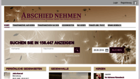What Abschied-nehmen.de website looked like in 2018 (5 years ago)