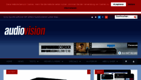 What Audiovision.de website looked like in 2018 (5 years ago)