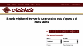 What Autobelle.it website looked like in 2018 (5 years ago)