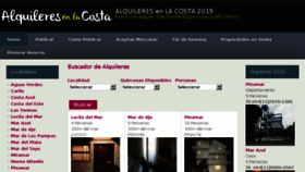What Alquileresenlacosta.net website looked like in 2018 (5 years ago)