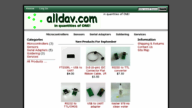 What Alldav.com website looked like in 2018 (5 years ago)