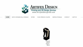 What Artifexdesign3d.com website looked like in 2018 (5 years ago)