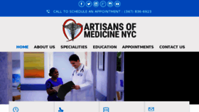 What Artisansofmedicine.com website looked like in 2018 (5 years ago)