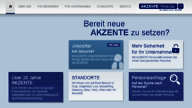 What Akzente-personal.at website looked like in 2018 (5 years ago)